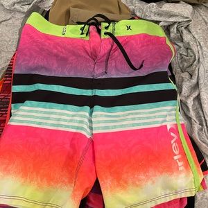 Multicolor Hurley board shorts